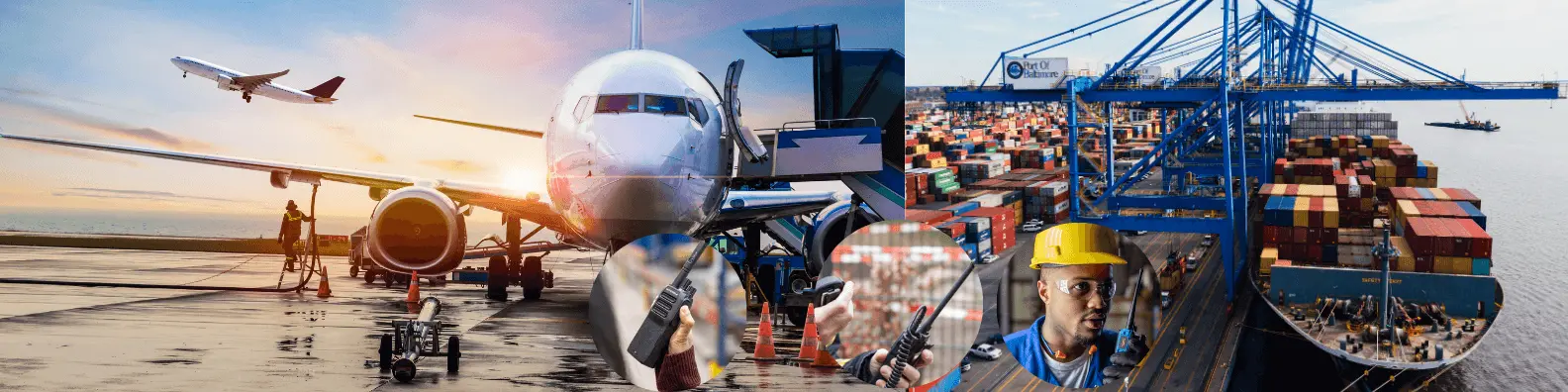Rádios para Portos e Aeroportos